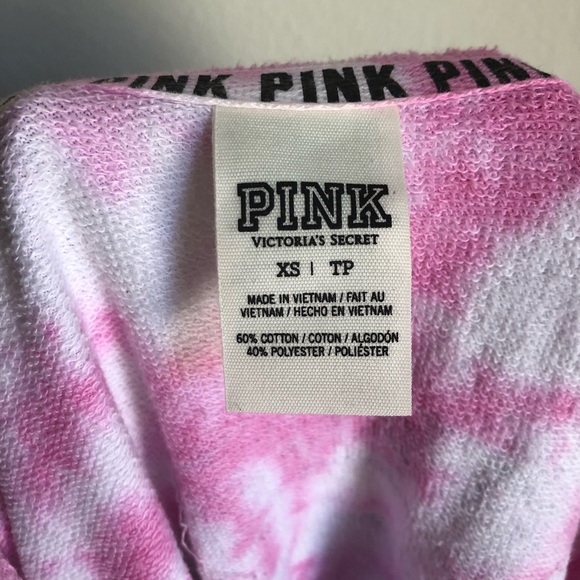 PINK VICTORIA SECRET TIE DYE SWEATER.SIZE X SMALL - Picture 6 of 6